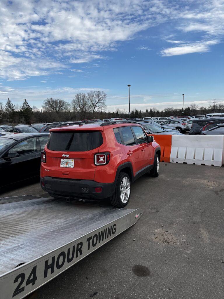 24 hour towing in Minnesota by AMG Towing LLC
